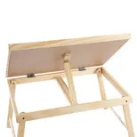 2 in 1 Wooden Bed Table and Tray- White Sale