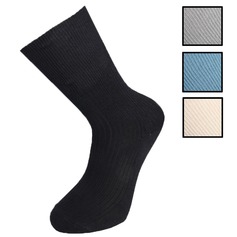 Men's Loose Top Bamboo Socks (Pack of 3 Pairs)