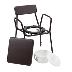 Adjustable Height Metal Commode