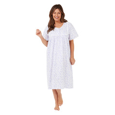 Ladies Round Neck Short Sleeved Nightdress