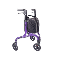Three Wheeled Walker With Shopping Bag