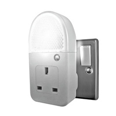 Night light with socket